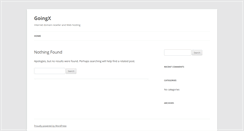 Desktop Screenshot of goingx.com