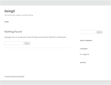 Tablet Screenshot of goingx.com